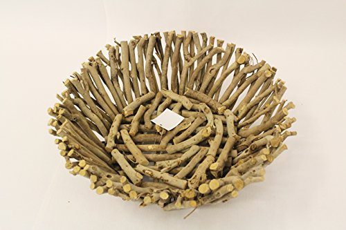Hanse Glücks-Manufaktur GmbH Bol décoratif en bois, Coupelle Décorative, Coupe à Fruits - 38 cm