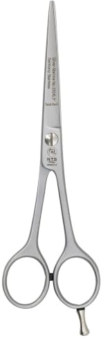 NTS-Solingen Friseurschere Silver Star Line 250 | Satiniert | Profi Haarschneideschere | Schere | Haarschere | Hergestellt in Solingen | 16,5 cm = 6,5