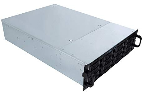 UNYKAch Chasis Rack Hot Swap ATX 3U HSW4416 | Sustitución de Bahías en Caliente, 16 Bahías para Discos de 3,5″ o 2,5″, 4 Ventiladores de 80 mm, 2 de 60 mm