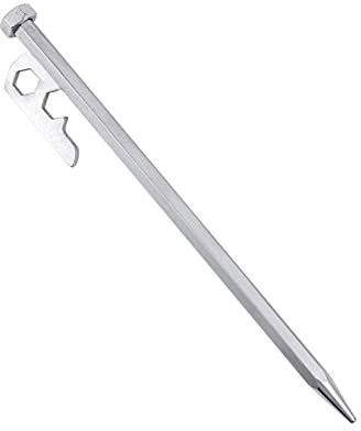 HNGM heringe erdnägel zeltheringe Outdoor Camping Hohe Festigkeit Titan-Legierung Zelt-PEGs-Einsätze für Camping Baldachin Metall Nagel (Color : 20cm)
