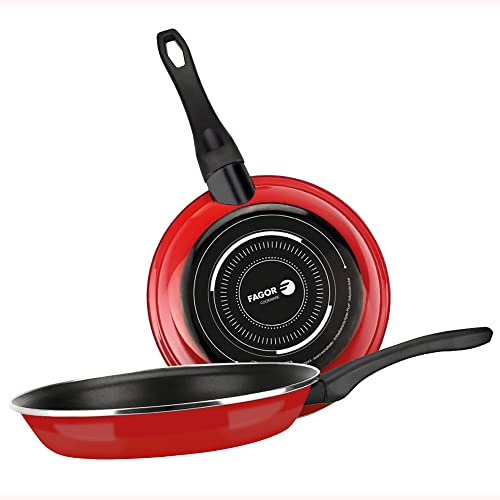 SARTEN OPTIMAX Ø20+24cm ACERO ESMALTADO 1,5mm FAGOR