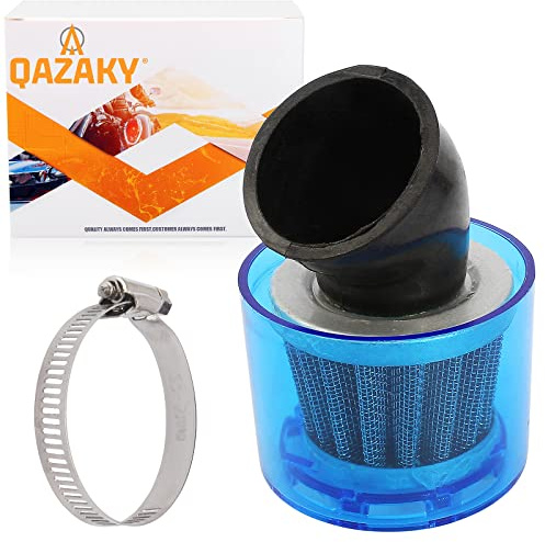 QAZAKY 44mm 45mm 46mm Air Filter 45 Degree Bend Splash Proof Plastic Cover Waterproof Motorcycle ATV Quad Scooter Go Kart Moped Pit Bike 47cc 49cc 50cc 90cc 110cc 125cc 150cc 200cc 250cc GY6 1.77inch