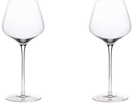 Habiba Red Wine Glass Large Balloon Bowl Crystal Wine Glasses Gift for Set of 530ML/17.9OZ Perfect for Party Wedding Celebration