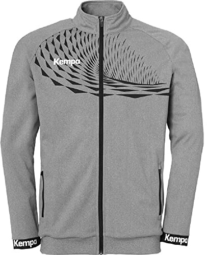 Kempa Wave 26 poly jacka herr pojkar sport fotboll träningsjacka sweatshirt jacka sweatjacka – elastisk träningströja med dragkedjefickor, 152