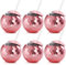Nicunom 6 Pack Disco Ball Cups with Lids & Straws, 600ml Reusable Rose Gold Pink Ball Tumbler Disco Flash Ball Cup Sparkly Glitter Bachelorette Party Drinking Tea Syrup Bottle