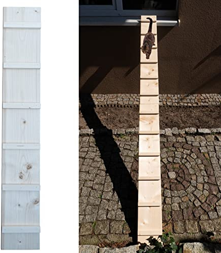 Katzenleiter Katzentreppe Katzenstufe für Balkon Treppe ohne Befestigung 1m lang