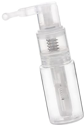 ADOCARN Botella pulverizadora de polvo seco para el cabello, botella de spray transparente, botella de spray de viaje, botella de pulverización rellenable, recipiente de pulverización de polvo