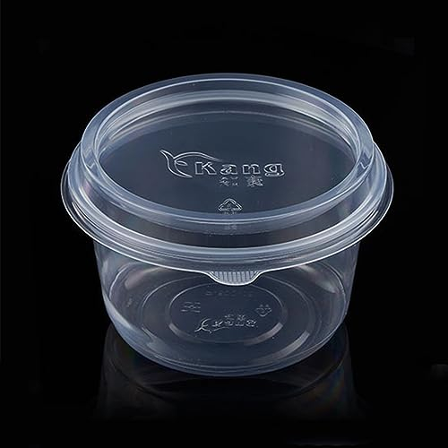 360 ml vaso de sopa para llevar, plásticos transparentes con tapa, cuenco redondo para ensalada, embalaje transparente para ollas de deli