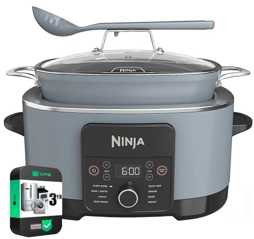 Ninja MC1001 Foodi Possible Slow Cooker PRO Multi-Cooker (Renewed) Bundle with 3 YR CPS Enhanced Protection Pack