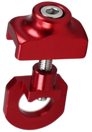 Vaguelly 1pièces Outil De Régulateur De Tension De Chaîne Aluminium Cnc Pour Vélo Rouge Ajusteur Et Pratique Pour Sécuriser La Chaîne Et La Sécurité De Conduite
