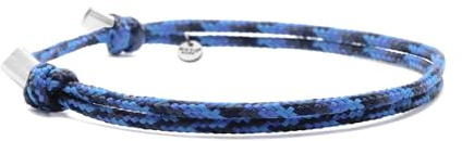 Nato Cuff - Paracord 2 mm armband - Handgjort i Frankrike - Justerbara herr- eller damsmycken, Regolabile, Sterlingsilver Nylon