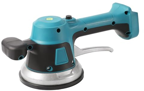 200kg Machine Vibrante Carrelage, Vibrateur Sans Fil Pour Carrelage, Ventouse De 144 mm, 6 Vitesses RéGlables, Vibrante Carrelage éLectrique Pour Carreaux De 30-150cm (Non batterie Non chargeur)