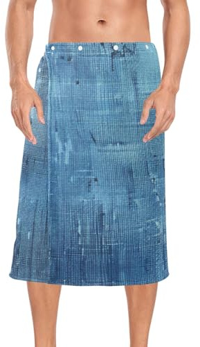 Amooorous Toalla de baño de tela de toalla para hombre, cintura elástica, para sauna, spa, 152 x 71 cm, para después de la ducha, sauna y dormitorio