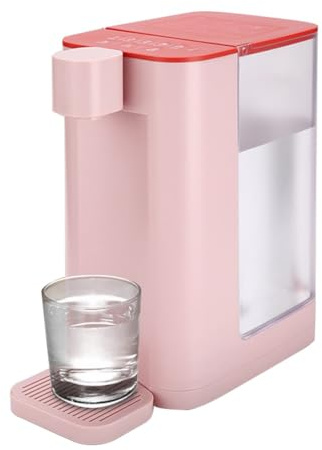 XNXYSMKJ Instant Hot Water Dispenser, Portable Mini Drinking Machine, Heated Desktop Purified Water Dispenser, for Office Home (Pink)