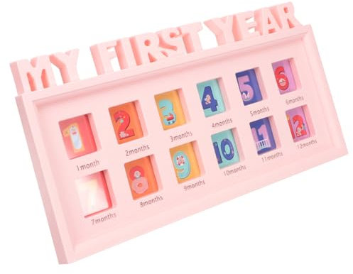 ULDIGI Babywachstums-foto-rahmen Für Erste Jahr Monate Bilderrahmen Für Neugeborene Modernes Design Zur Erinnerung Wachstum Ihres Kindes