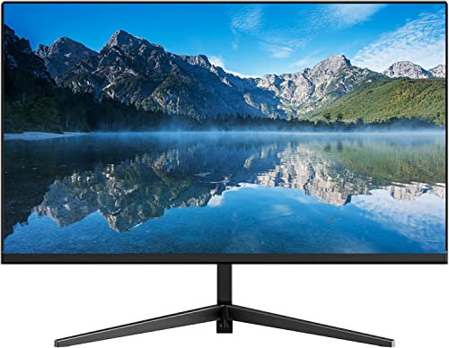 22 Inch FHD 1080P Slim LED Display Monitor Computer Monitor 60Hz Refresh Rate with HDMI VGA and Audio Compatible VESA Eye Care Home Office Use