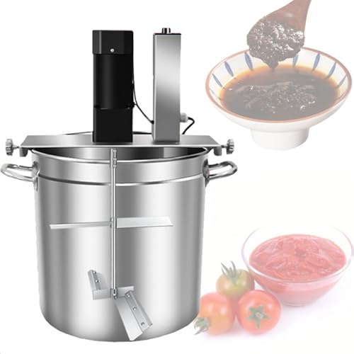 Pentola di cottura automatica da 20L/25L/40L/60L con agitatore, robot da cucina commerciale, agitatore elettrico con doppia paletta e velocità regolabile per preparare marmellate/ripieni(25L)