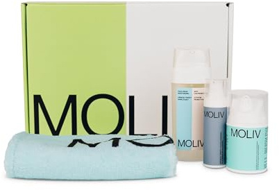 MOLIV Weihnachtsgeschenke für Frauen Wellness Weihnachten Geschenke Weihnachtsgeschenk Pflegeset Damen Geschenkset Christmas Gifts Set for Women Oleo Gesichtsreinigung Gesichtscreme Puder Shine