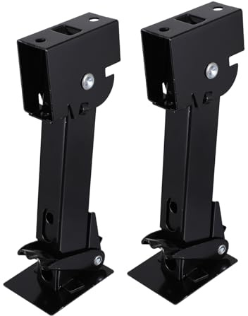 Gogogmee 2 pezzi Supporto Stabilizzatore in Acciaio per Rimorchio Martinetto Stabile per Camper Accessorio Compatto e Resistente per Riparazioni Auto
