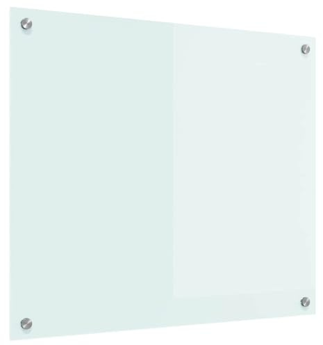 vidaXL Köksskydd Mjölk 70 x 60 cm härdat glas