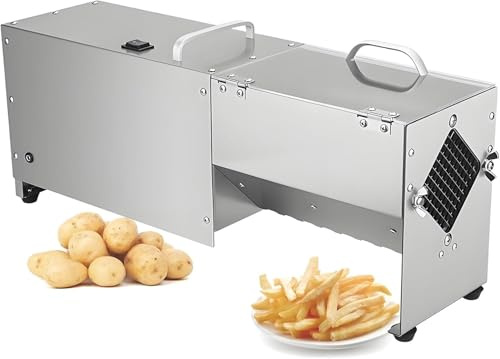Cortadora profesional de tiras de zanahoria, cuchillas reemplazables de 7 mm, 10 mm y 14 mm, eficiencia de producción de 100 kg/h, para cafeterías de hospitales(7mm)