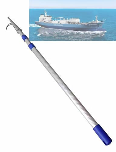 Teleskop-Boot-Haken, ausziehbare Stange zum Andocken, Rettung und Festmacher Seilhandhabung