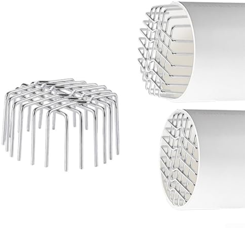 Copertura di scarico resistente in acciaio inossidabile 304, filtro a rete per grondaie e pluviali del tetto previene l'intasamento delle foglie, adatto per tubi da 50 mm fino a 200 mm, argento (tubo