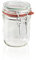 Leifheit Bocal avec Fermeture à étrier 370 ML, récipient adapté au Lave-Vaisselle, Pot en Verre idéal pour Mettre en Conserve Fruits et légumes