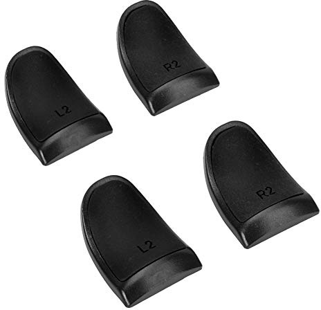 L2 R2 Button Button Extenders, Extended Cuffs L2 R2 Soft Touch Controllers, Non-Slip Lengthening, Good Hand Feeling, Trigger Button Extender Button Box for (Black)