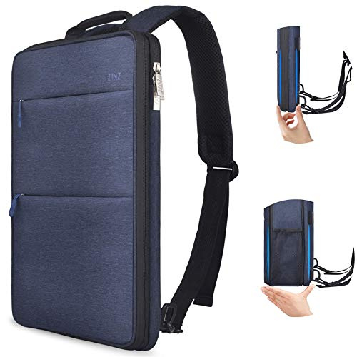 ZINZ Smal och utbyggbar bärbar ryggsäck 15 15.6 16 tums, spillbeständig laptop fodral för de flesta 14-16 tums MacBooks Surface-böcker Dell HP Lenovo Asus-datorer,B01L01