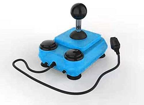 ArcadeR 9 pin standard Joystick kompatibel zu Atari, Commodore, Sega etc., Farbe:Hellblau