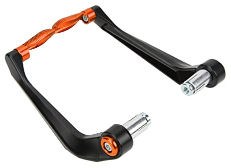 Aramox Bremskupplung Lenkerschutz für Mountain, Motorrad-Hebelschutz-Set, 2 Stück Aluminiumlegierung Motorrad Hebelschutz Set Bremskupplung Lenkerschutz(Orange)