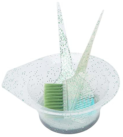 3 Piece Hair Dye Set, Premium Salon Hair Dye Kit, Hair Color Mixing Bowl, Tinting Brushes, Sharp Tail Comb, Hair Color Applicator Brush Hairdressing Supplies
