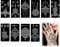 Juego de plantillas de tatuajes de henna de 10 piezas, plantilla de tatuajes de henna, plantillas de tatuajes de henna para mujeres y niñas, maquillaje de halloween