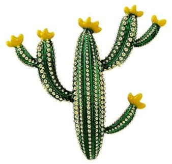 Nette Kaktus Strass Brosche Pins für Frauen Perle Kaktus Brust Pin Gemalt Brosche Strass Brosche für Frauen Kleidung Kleider Dekoration Zubehör Geschenk