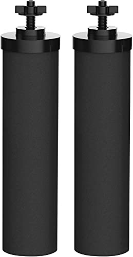 Purewell BB8 Éléments de Purification de Rechange noirs - 2 Filtres de Rechange pour Purificateurs d'eau, Compatibles avec les Système d'ultrafiltration par Gravité