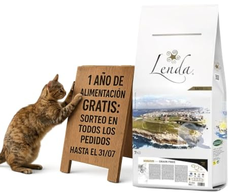 Lenda Gato Adult Light & Sterilized 7 kg Grain Free - Pienso para Gatos Esterilizados sin Cereales - Comida Light para Gato Adulto - Pienso Natural Bajo en Calorias y Grasas