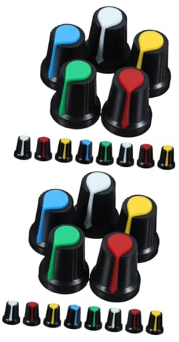 VICASKY 100stücke Potentiometer Knopfset Gitarre Innendurchmesser Universelle Lautstärkeregler Und Tone Knobs Für Elektrische Gitarren Und Verstärker