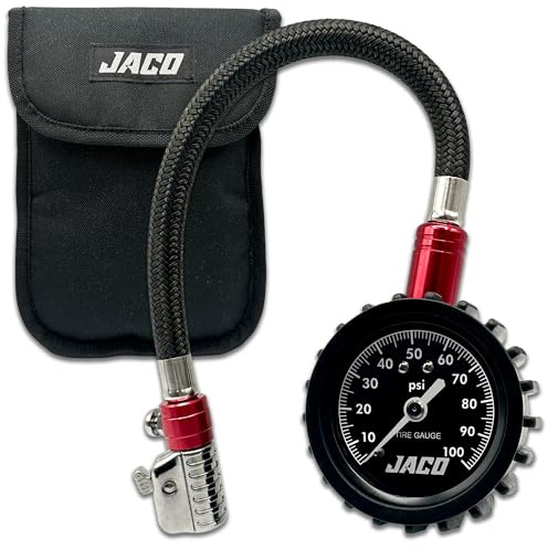 JACO ElitePro-X Tire Pressure Gauge with Lightning Chuck (100 PSI)