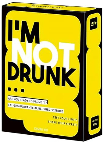 I'M NOT DRUNK Kartenspiele für Erwachsene, lustige Trinkspiele für Spieleabend und Junggesellinnenabschied, Desktop-Spiele, Geburtstagsgeschenk