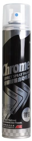 Chrome Spray Paint - High-Gloss Reflective Finish Waterproof Rust-Resistant Coating | Bright Spray for Crafts, Car Rims, Furniture, DIY Surfaces, Outdoor Projects, Home Decor
