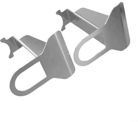 Support de tuyau de piscine gris pour piscine avec tuyau de 26 à 38 mm de diamètre, construction en acier inoxydable, résistant aux intempéries et pour une installation facile (1 pièce)