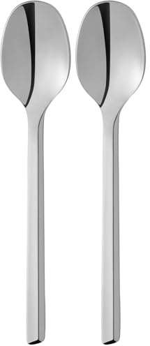 WMF Kineo Espressolöffel 10,9 cm, Cromargan protect Edelstahl poliert, kratzbeständig, spülmaschinenfest (Packung mit 2)