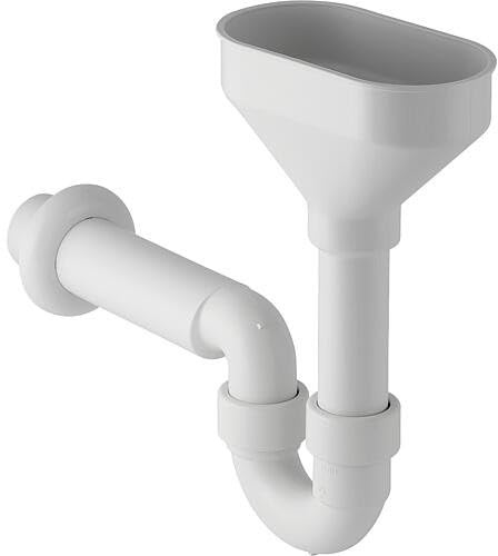 Geberit Leckwasser-Ablauf weiss d 40 mm mit Trichter in PP Abgang 152392111