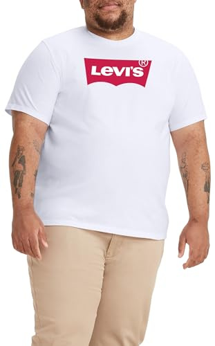 Levi's Big & Tall Graphic Tee, Uomo, Batwing White, 3XL