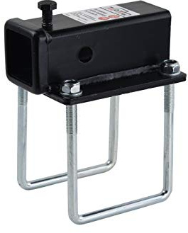 TOPTOW 63800 Wohnmobil-Anhänger-Adapter, 5,1 cm, für Stoßstangen mit den Maßen 10,2 x 10,2 cm und 11,4 x 11,4 cm, passend für Fahrradträger, Gepäckträger