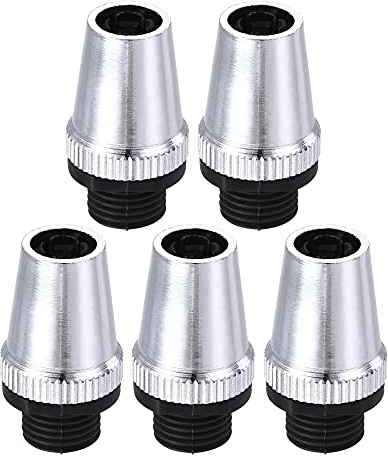 sourcing map Cable Glands Strain Relief Cord Connector Grips Metal Chrome 5Pcs for Wiring Hanging Light Ceiling Pendant Lamp