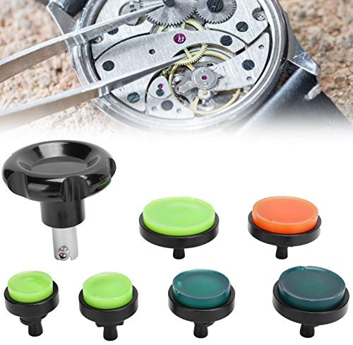 Gehäuseöffner, Gehäuse Uhrenöffner mit Saugnapf, Uhrenöffner mit 6 teiligen 25-45mm Matrize, für Tudor Watch Repair Tool Kit, zum Öffnen von Uhren für Uhrmacher