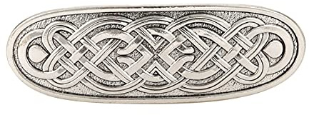 KKJOY Vintage Metall Haarspange Silber, Keltische Knoten Haarklammer Groß, Wirbel Haarnadeln, Gothic Haarspangen Damen, Braut Haarschmuck Hochzeit, Bananenspange für Frauen und Mädchen