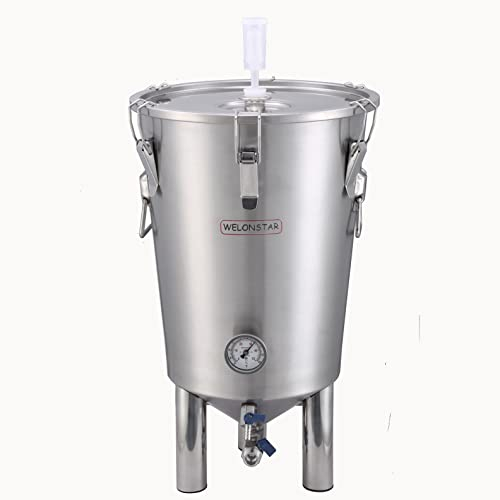 Gärtank für Heimbrauen, konischer Fermenter aus Edelstahl, Bierbrauerei, 2,7 l